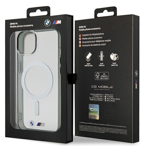 BMW Silver Ring MagSafe-skal till iPhone 14, transparent