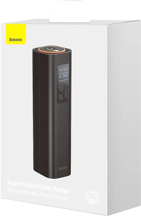 Baseus Super Mini Inflatorpumpe Sort (CRCQ000001)