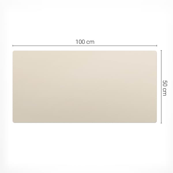 Skyddsdyna i vinyl för arbetsplats beige 100x50 cm