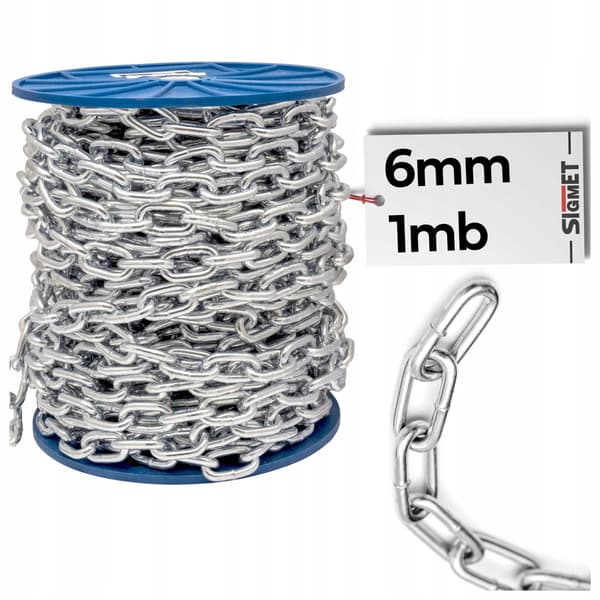 D1 kæde kort led 6mm 1MB