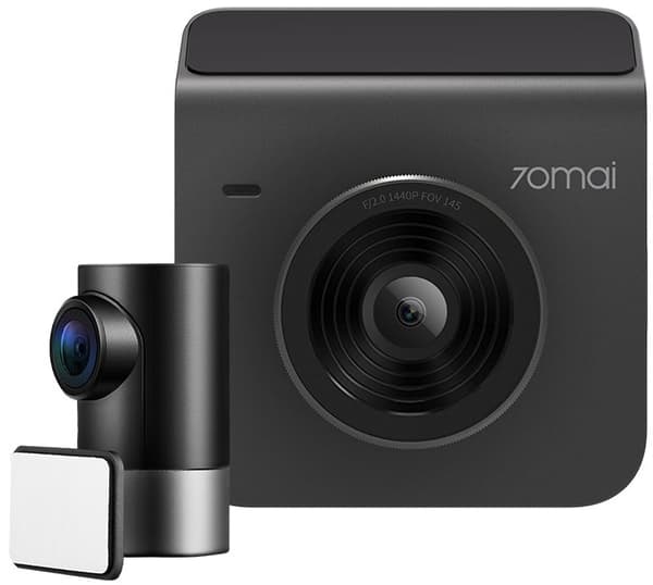 70mai A400 Dash Cam Grå + Backkamera RC09 (MIDRIVE A400 Grå + RC09)