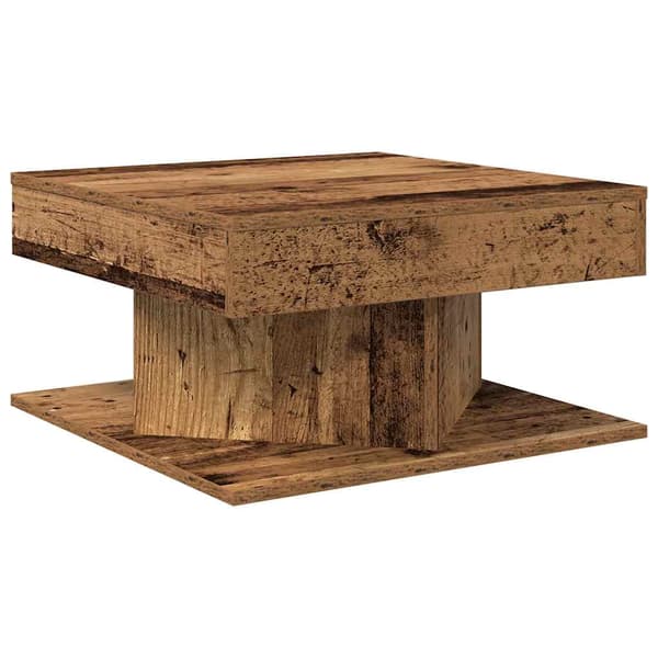 vidaXL Soffbord, Antikträ, 55x55x30 cm
