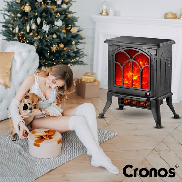 Cronos fritstående elektrisk pejs