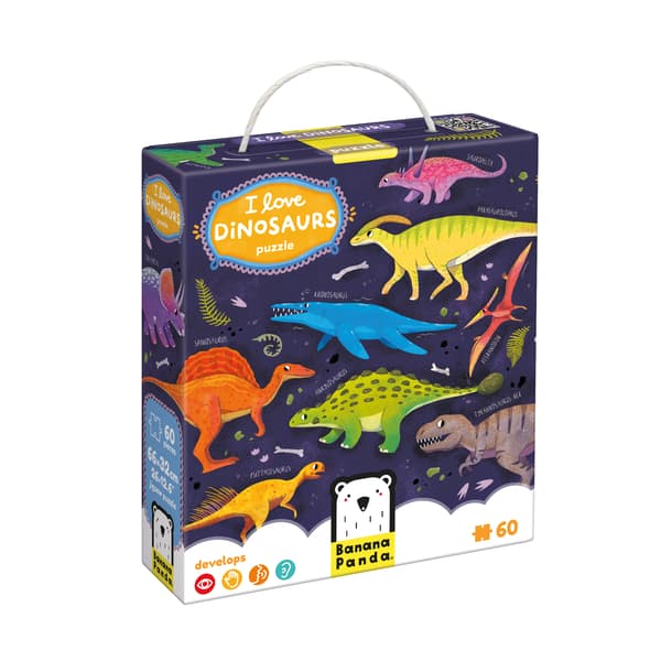 Rakastan dinosauruksia. Pulmapelit 4+