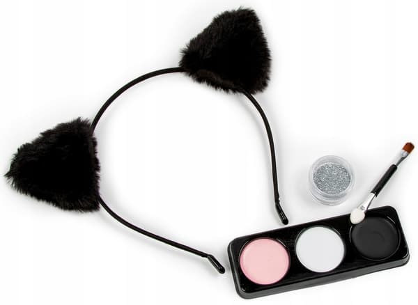 ANSIKTSMÅLNINGSSET MED KITTY-PANNBAND KIDEA 7128