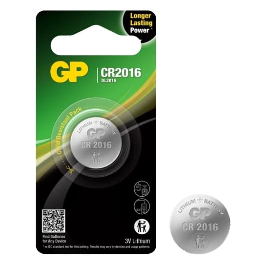 Litiumnappikenno CR2016 3V 1 kpl GP
