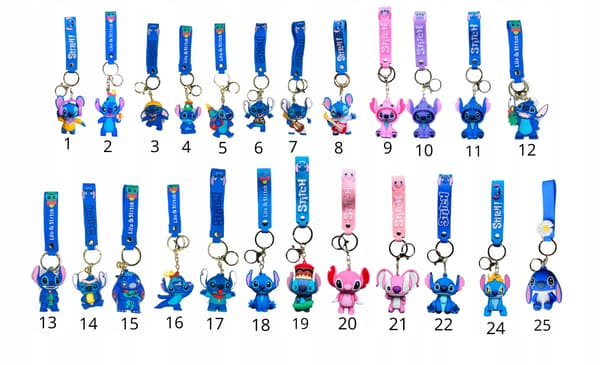 Avaimenperä raidalla Disney Lilo ja Stitch Disney avaimenperä