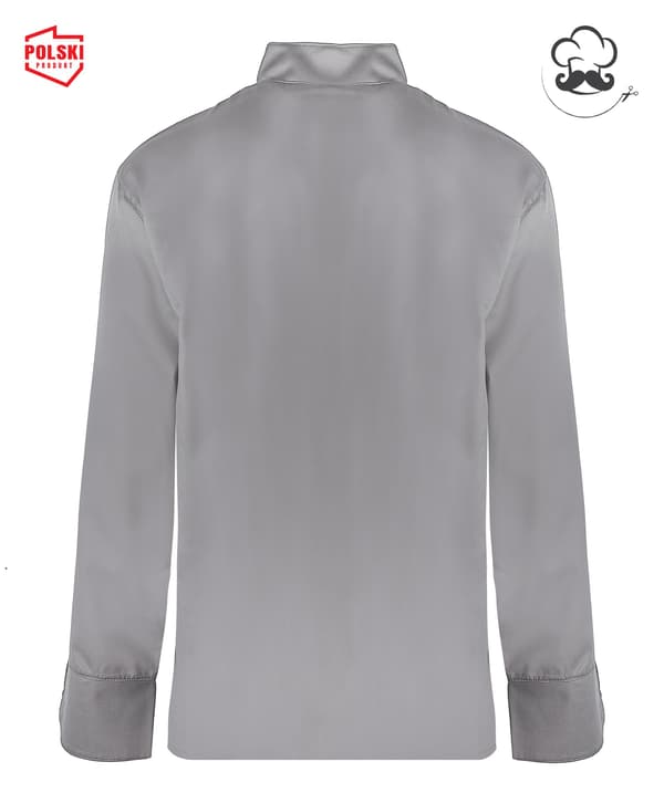Grå kokkesweatshirt - Langærmet S Grå Lang