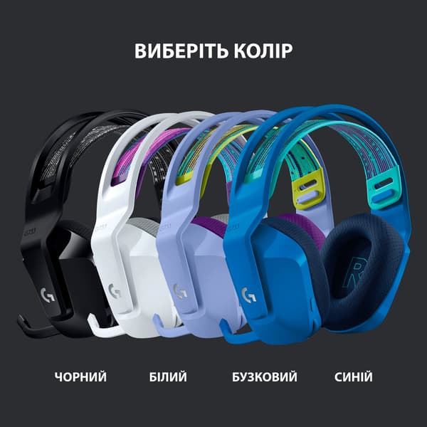 Logitech Lightspeed RGB Gaming Headset G733 Hvid (981-000883)