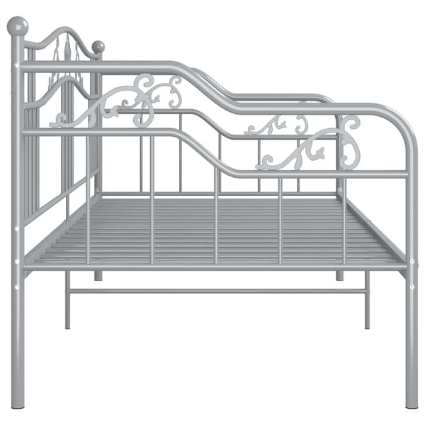vidaXL Soffram grå metall 90x200 cm