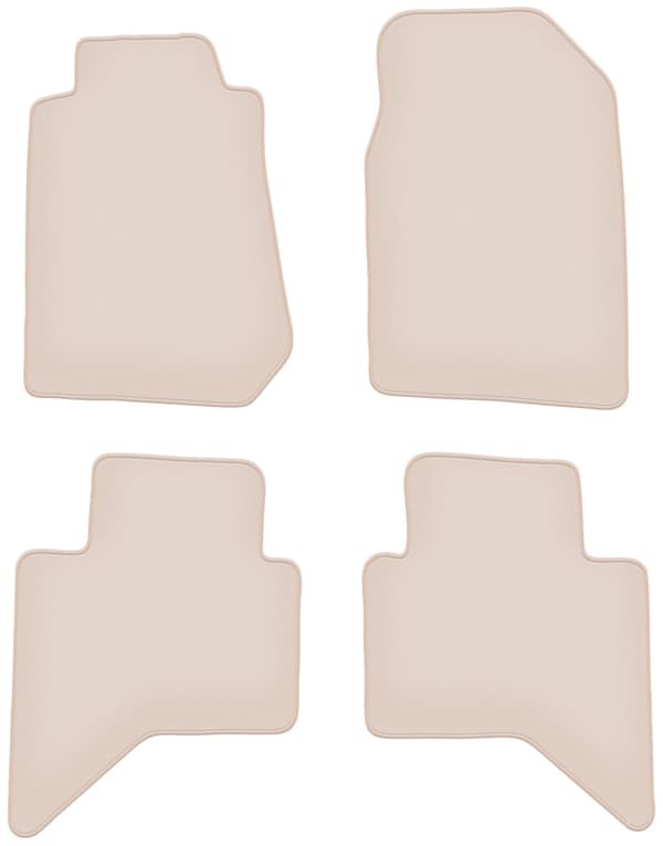 PREMIUM beige gulvmåtter til: Isuzu D-MAX II pickup 2011-