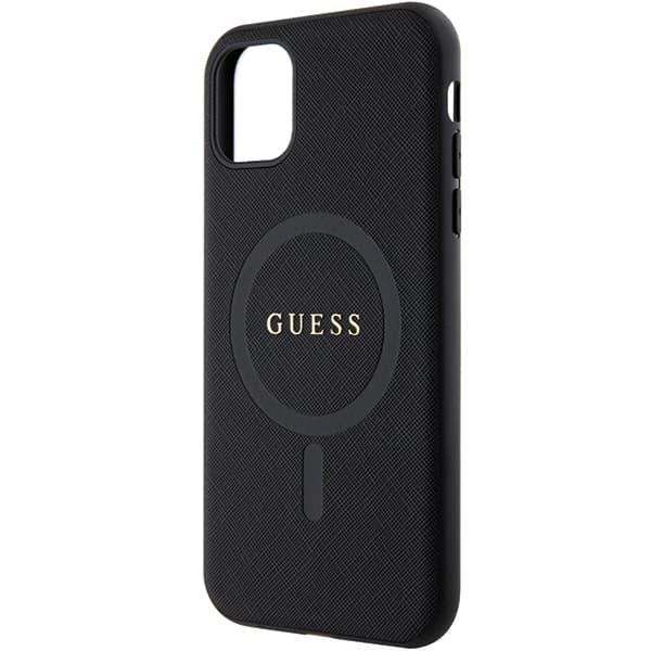 Guess Saffiano MagSafe-etui til iPhone 11 / Xr, sort
