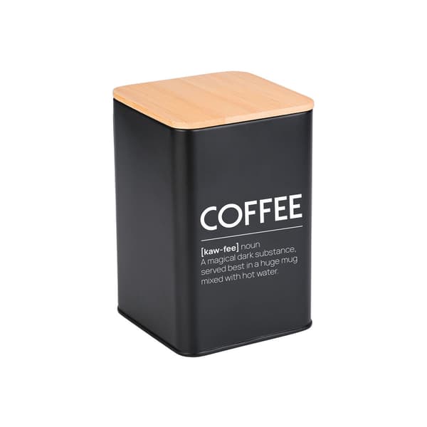 Sort metalkaffebeholder