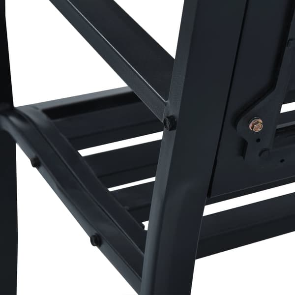 vidaXL havebænk 125 cm sort stål