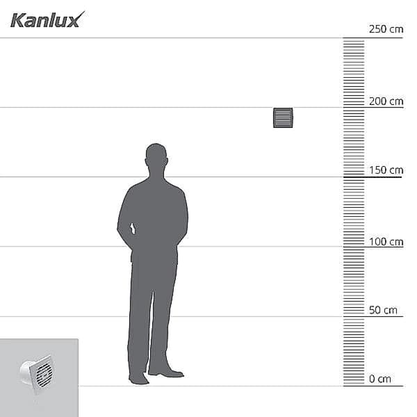 120mm Badeværelsesventilator Timer Hygrometer Fugtighed KANLUX