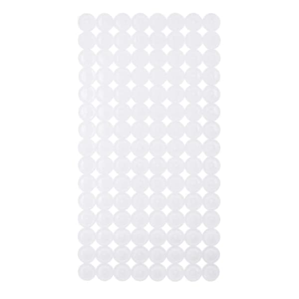 Halkfri badrumsmatta 68x36 cm vit