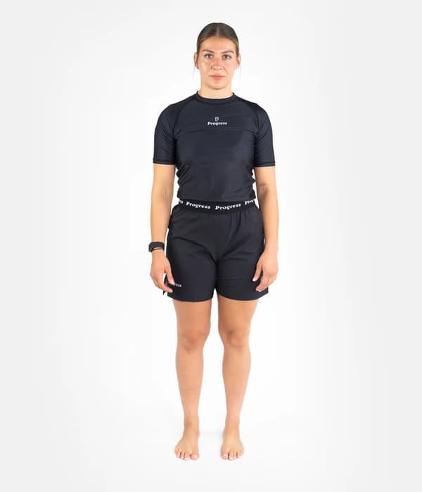 Progress Herre Kortærmet Rashguard Academy Sort L