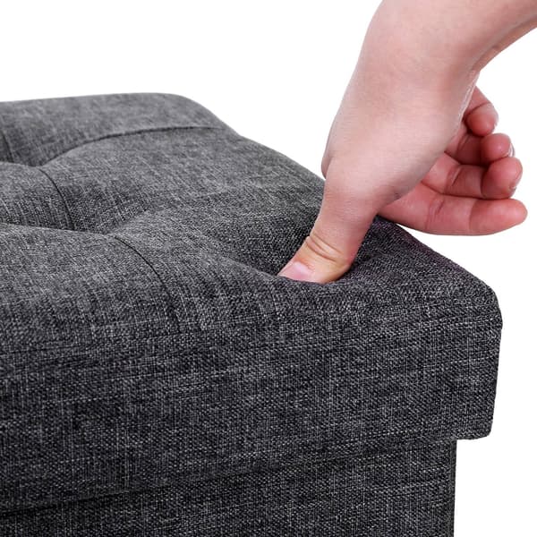 Quiltet opbevaringspuf