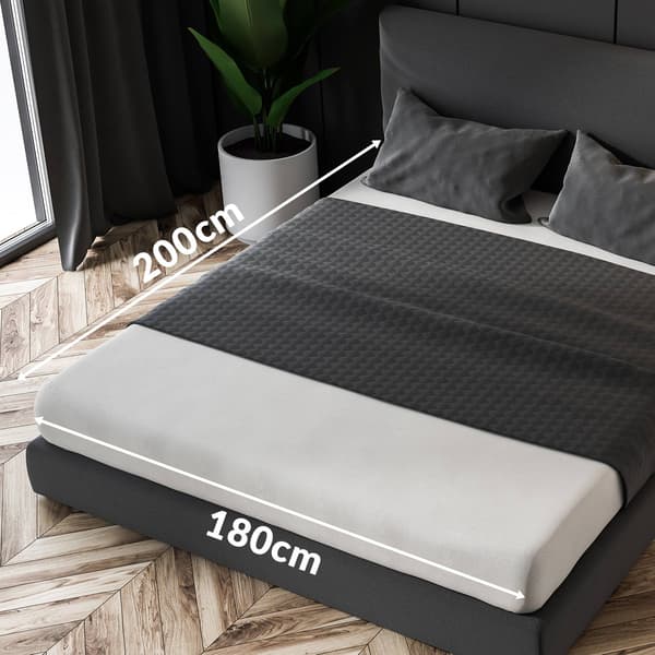Stræklagen 180x200 elastisk JERSEY 100% BOMULD lysegrå