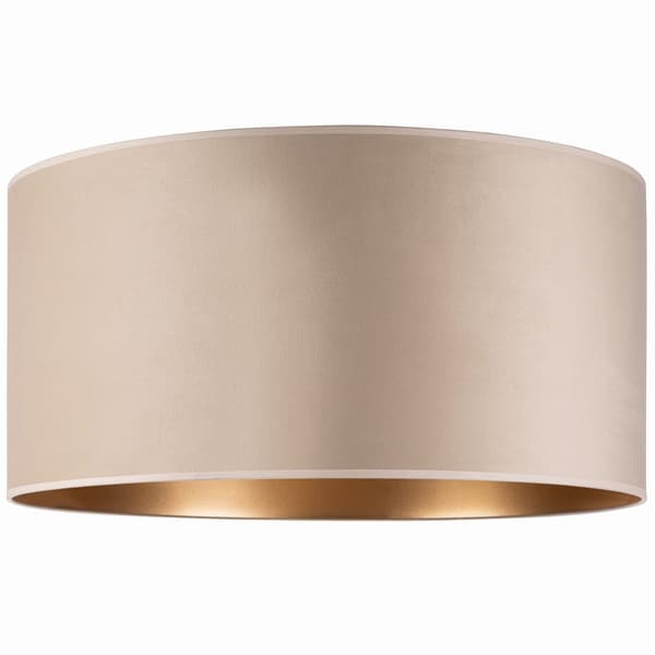 Tornado AXL1 lampe, beige-guld fløjl
