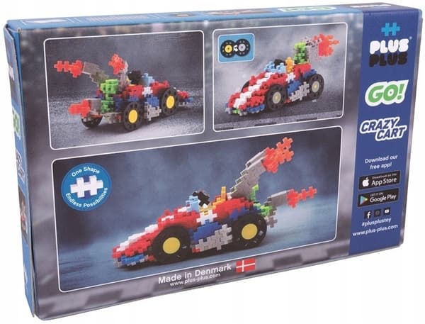 Mini byggeklodsmix, 240 dele, Racermodel