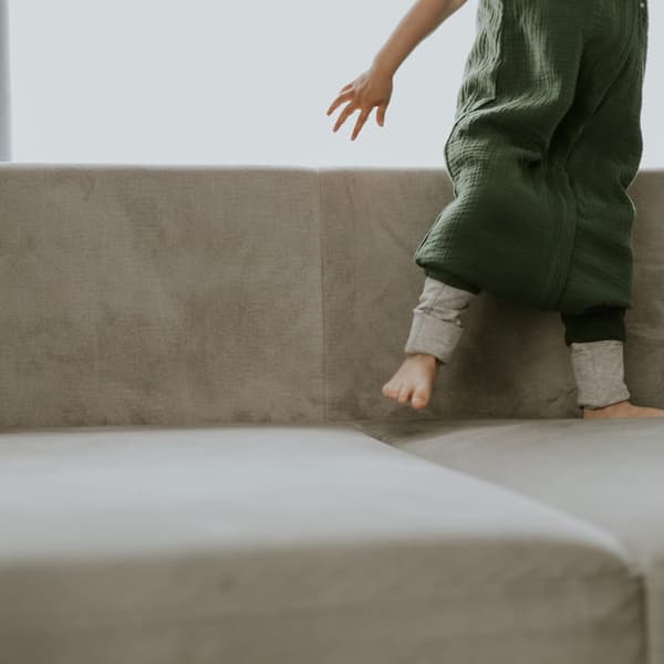 Muslinfotsovsäck S (1-2 år) Beige