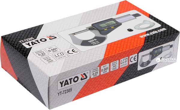 YATO digitalt mikrometer 0-25 mm (YT-72305)