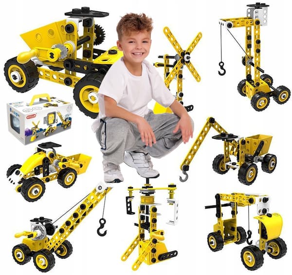 [pakke][5] Byggeklodser Køretøjer Mega Constructor 8 i 1 U472