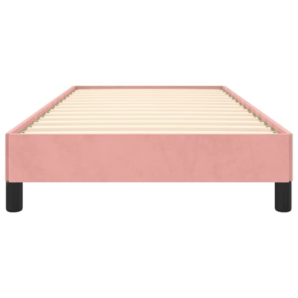 vidaXL Sängynrunko pinkki 90x190 cm sametti