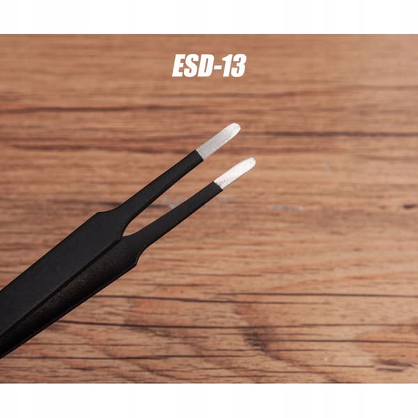 Pincet 122 mm lige bred ESD-13