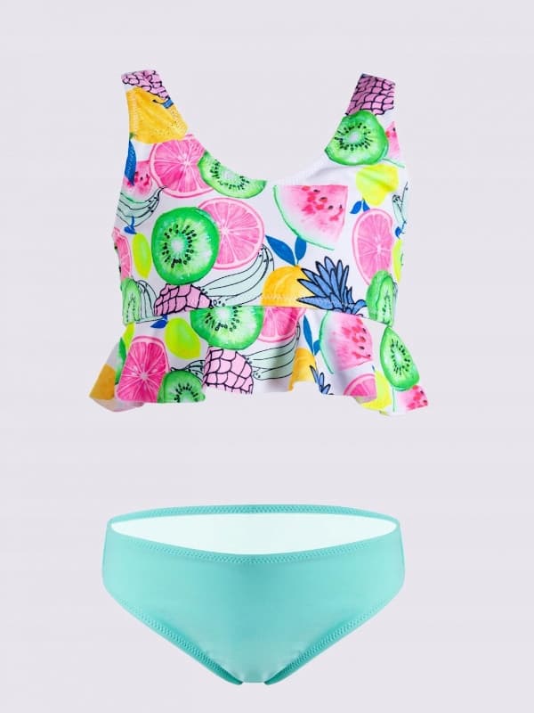 Todelt badedragt Neon Fruit Top flæse 92/98