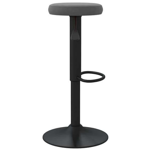 vidaXL Barstolar, set om 2, mörkgrå, klädda i sammet