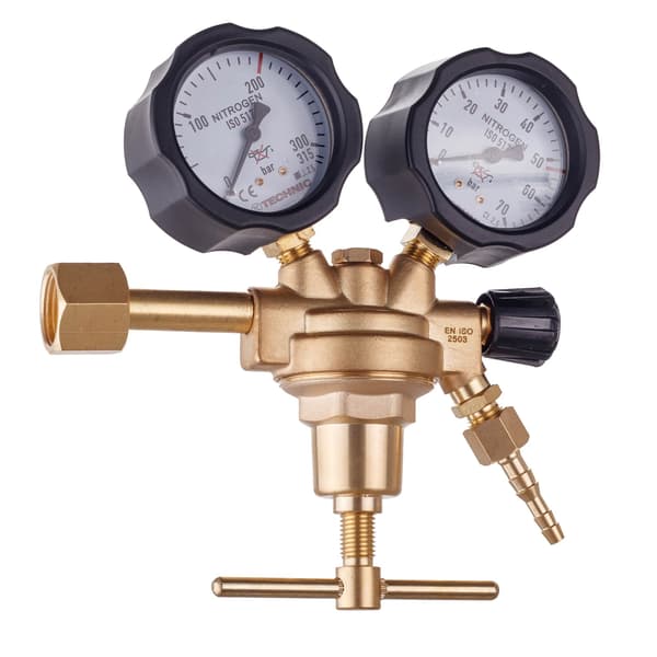 NITROGENREDUCER TIL NITROGEN 50 BAR CYLINDER TIL AIRCONDITION 2X GASMANOMETER