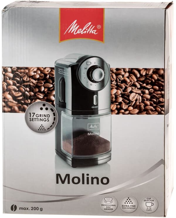 Melitta Molino automatisk kaffekværn sort