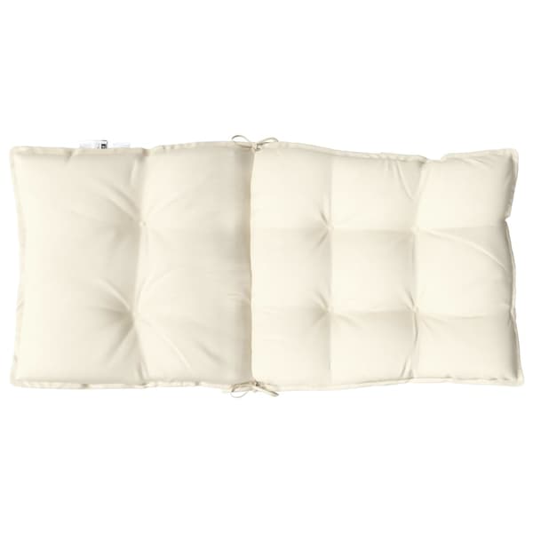 vidaXL Lågryggsdynor, 4 st, Creme
