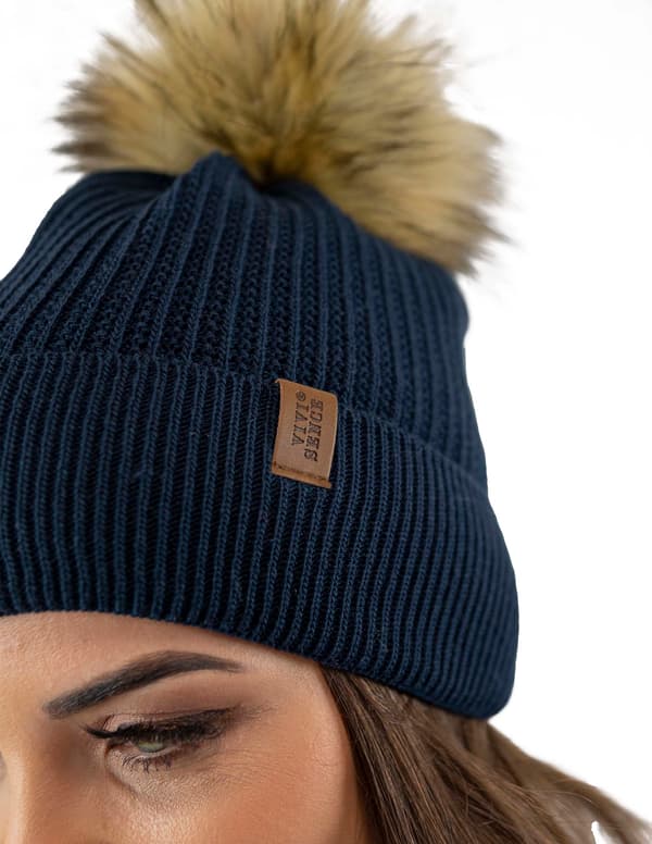 Vivisence 7042 marinblå uni-hatt