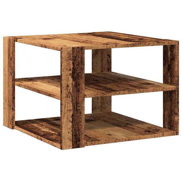 vidaXL Soffbord, Antikträ, 58x58x40 cm