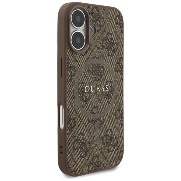 Guess 4G Ring Classic Logo MagSafe-etui til iPhone 17, brunt