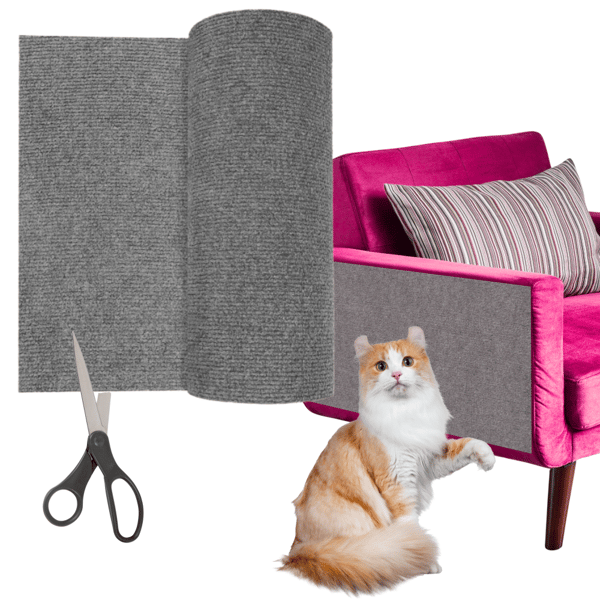 Katte klösplads selvhæftende 100x40 cm lysegrå