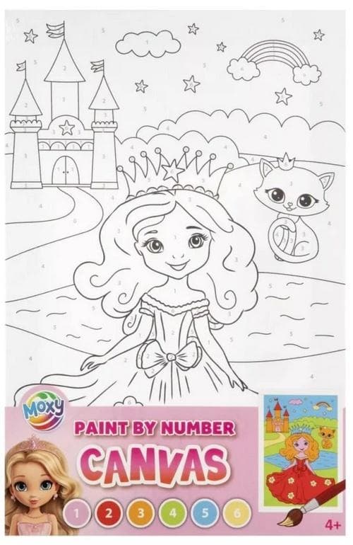 Maalaa numeroiden mukaan prinsessa