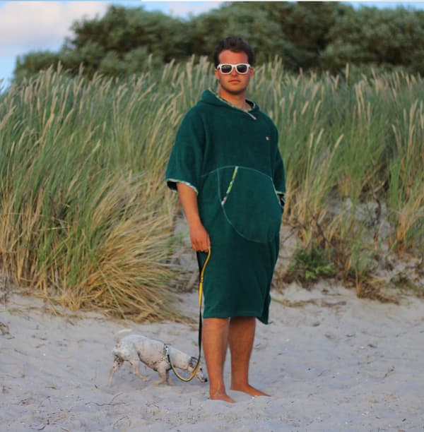 Surfponcho Rainforest - bomull L MAN längd 115cm