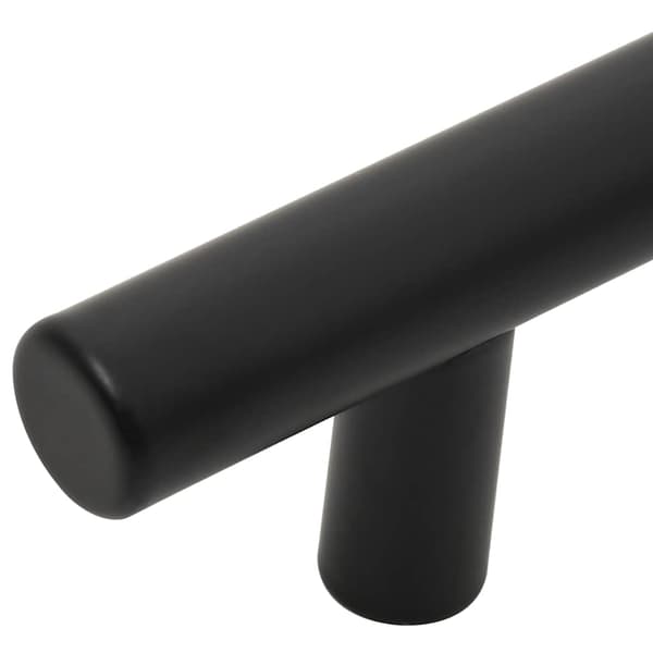 vidaXL skabsgreb, 5 stk., sort, 224 mm, rustfrit stål