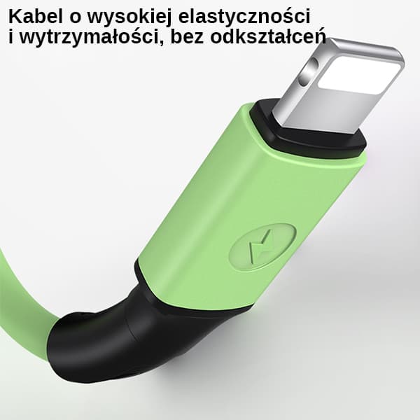 USAMS U52 USB-A til Lightning 2A hurtigopladerkabel 1m grøn