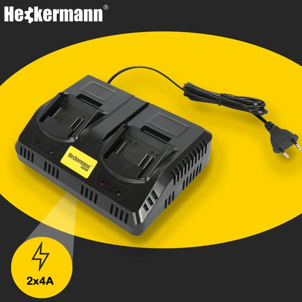 Heckermann Select 20V 4A AVC20-4x2 Dubbelladdare