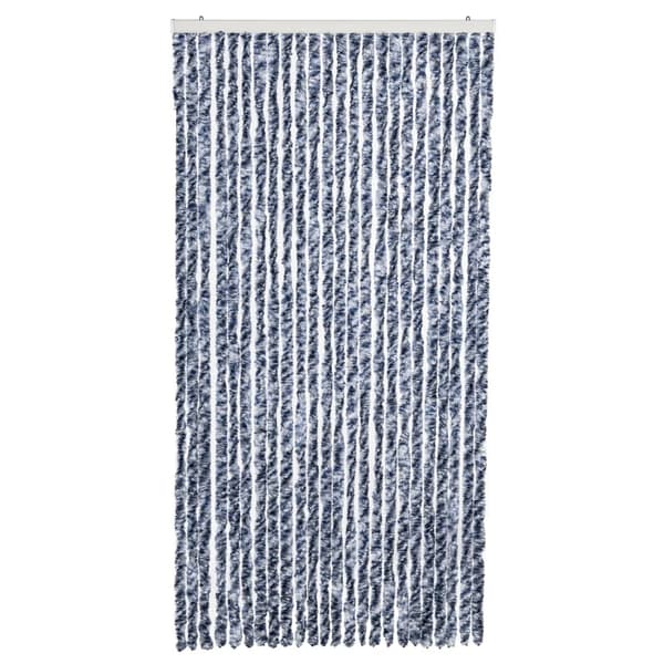 vidaXL Flugnät blå, grå och vit 100x220 cm chenille