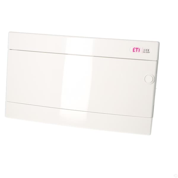Infälld fördelningscentral 18 moduler IP40 vit dörr ECM18PO-s