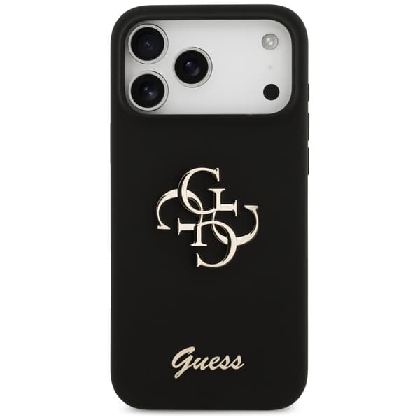 Guess Silikon Big 4G Script-skal till iPhone 17 Pro Max svart