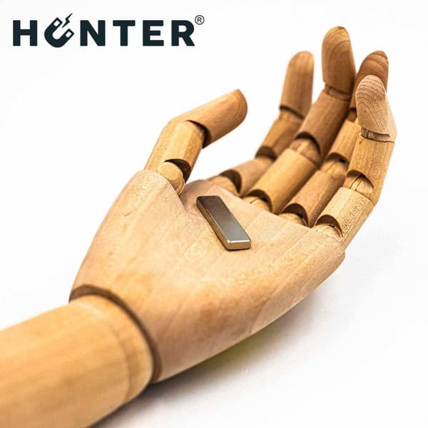 NEODYMMAGNET 40x10x4 mm STARK PLÅT Stång, Rektangulär, HUNTER
