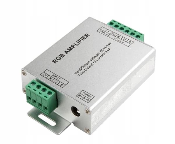 Signalforstærker til farvede RGB LED-strimler 24A 288W