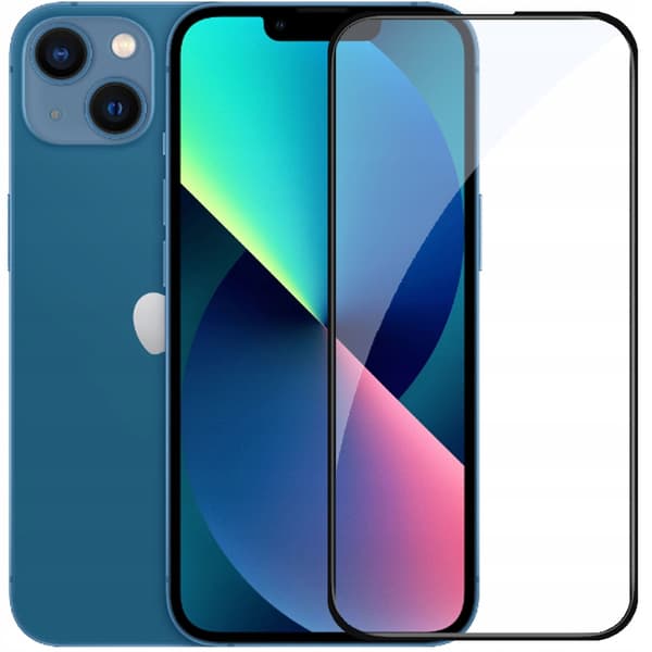 2x Härdat glas för Apple iPhone 13 Mini med helskärmstäckning, 5D-glas